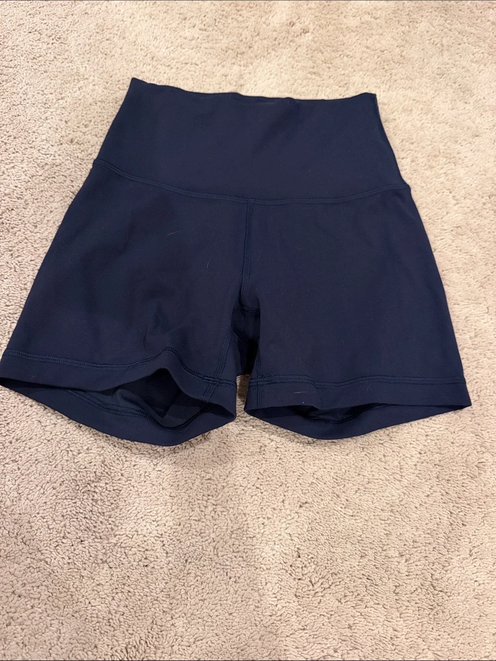 lululemon athletica True Navy Wunder Train Contour 4” High-Rise Athletic Shorts